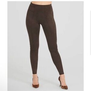 SPANX Chocolate Brown Compression Leggings Large